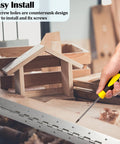 Heavy Duty Piano Hinge Thirty Inch Long With Three Inch Face Width Fabricated From Actual Point Zero Sixty Thick Type Thirty Four Stainless Steel For Cabinets Doors And Toolboxes Badass Load Capacity installed with screws and wood projects.