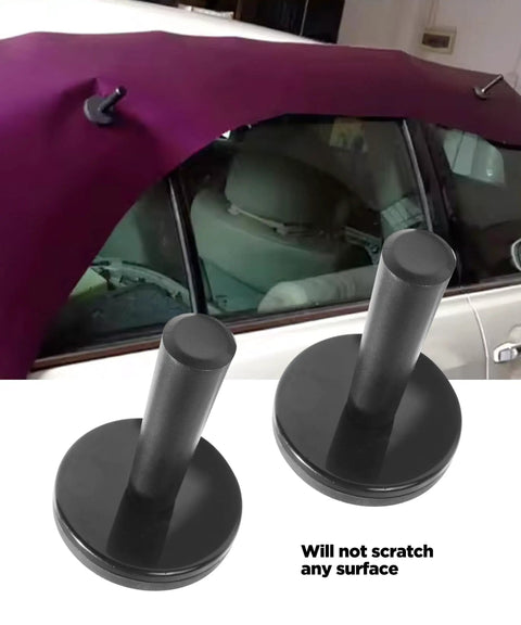 4 Piece Pro Grade Vinyl Wrap Tool Kit With Black Magnet Holders For Car Wrap And Sign Vinyl Wrapping Heavy Duty Magnetic Rubber Coated Brackets For Quick Setup Clean Edges And Gentle Surface Handling