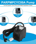 Replacement Water Pump For Cyclone 110 120 And 130 Portable Evaporative Coolers Durable ABS housings with connectors