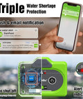 Direct WiFi Automatic Plant Waterer System With App Control And WiFi Enabled Smart Indoor Drip Irrigation Kit showing phone notification and device features