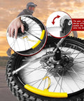 Heavy Duty Dirt Bike Tire Changing Kit For 16 To 21 Inch Wheels with gear rack and rim protector detail on tire