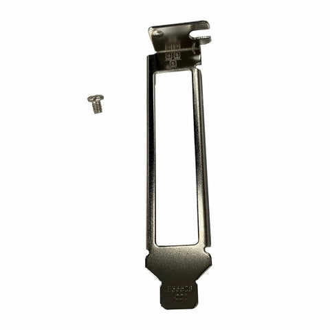 Straight Up Low Profile Short Bracket For Intel E1G44ET I340 T4 I350 T4 NC365T Dell H092P K828C Quad Port Ethernet Cards, silver steel with screw.
