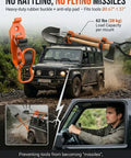 Heavy Duty Metal Rubber Shovel Mount and Axe Holder Kit for Truck Roof Rack secures tools during off-road adventures.