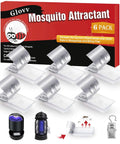 Six Pack Mosquito Zapper Lure Refills Attractant Bait for Fly Traps indoor outdoor package with six refill sachets