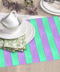 Purple Green Wood Grain Print Microfiber Dish Drying Mat For Kitchen Counter Super Absorbent And Machine Washable, 16x18 inches.