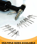 Top Shelf Heavy Duty Large Flange Blind Pop Rivets 1/8 X 1/4 Inch Aluminum With Steel Mandrel 250 Pack including assorted sizes.