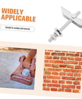 12 Piece Heavy Duty Toggle Bolt Kit For Ceilings And Walls, silver bolt, applicable for drywall and brick installation