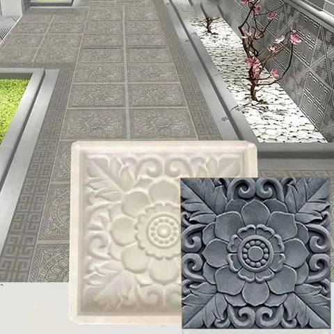 DIY Concrete Molds For Walkways And Garden Paths Stamps For Brick And Flagstone Casting Paver Molds For Garden Stepping Stones
