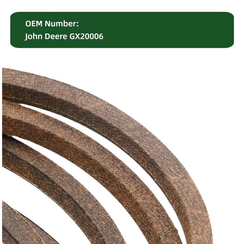 Heavy Duty Half Inch By Eighty Nine Inch Drive Belt Replaces OEM GX20006 And Fits A Wide Range Of Lawn Tractors And Mowers