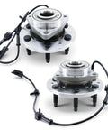 Two Beefy 4x4 Wheel Hub Bearing Assembly 515036 With ABS Front 6 Lug Fit For GM Trucks And SUVs Including Silverado Tahoe