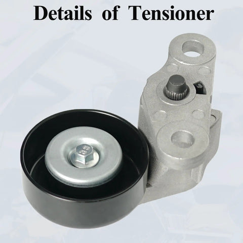 Details of tensioner from AC Drive Belt Tensioner Kit Fits Chevy Silverado 1500 Suburban Tahoe GMC Savana Sierra Yukon Cadillac Escalade 1999 2008 No Fuss OE Replacement 19311139 38159 ACK040378HD