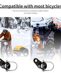 Upgraded Bike Trailer Coupler Attachment Angled Elbow For Instep And Schwinn Trailers with snowy bike ride and dog in trailer
