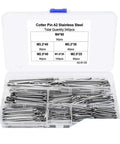 Stainless Steel Cotter Pin Kit 340Pcs Split Pins Assortment Set With M1.6 M2.5 M3.2 M4 in plastic case