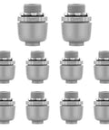 Ten Pack Three Quarter Inch Liquid Tight NPT Non-Metallic Connectors For PVC Electrical Flexible Conduit Fittings UL Listed For Outdoor Use