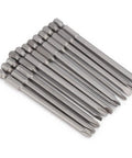 12-piece S2 alloy steel screwdriver bits, 100mm slotted and Phillips, sandblasted finish, Kick Your DIY Game Up A Notch With This Epic 12-Piece S2 Alloy Steel Screwdriver Bit Set Slotted And Cross Head Sandblasted Rust Bits 100mm For Reliable Electric Drill And Manual Power Tool Performance.