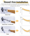 Diagram showing installation process for 24x24 Ft Large Oversized 185G HDPE Square Sun Shade Sail with hardware kit.