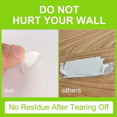 Pro Grade Dang Tough Grip Double Sided Acoustic Foam Tape 240 Heavy Duty Round Dots showing clean removal without residue.
