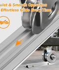Heavy Duty 12 Foot V Track For Sliding Gates In Galvanized Steel Inverted V Groove Rail With Hammer Drive Anchors Rust Resistant Rolling Gate Track For Driveways Durable Gate System Upgrade For Residential And Commercial Use illustrating smooth operation with roller