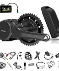 52V 1000W Mid Drive Ebike Conversion Kit With CAN Bus BBSHD Motor, DPC080 Display, 52V 20Ah Battery, 46T Chainring shown