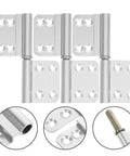 Six Set Heavy Duty Detachable Lift Off Door Hinges With Ten Rivets For Interior And Exterior Doors Weld On Flag Hinges Replacement