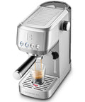 Essential Espresso Machine With 20 Bar Pressure, Stainless Steel Build, Milk Frother For Home Use, Brew Barista Grade Lattes And Cappuccinos, And More, 43.9oz Water Tank, Sleek Silver Coffee Maker