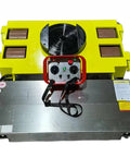 Heavy Duty Electric Machine Dolly Skate Kit With Wireless Remote For Hauling Massive Equipment And Rigorous Shop Loads Without Breaking A Sweat Custom Configurations Ready To Roll, top view with control panel.