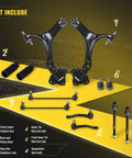Beefed Up Front Suspension Kit For Honda Accord 2013 To 2017 And Acura TLX 2015 To 2020 2.4L with control arms, ball joints