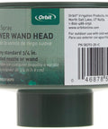 3 Pack Hose End Shower Wand Heads With Three Quarter Inch Threaded Connection, packaging displaying threading size and brand