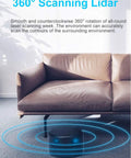 G2 Lidar Range Finder Sensor Module 12 Meter Range With 5K Hz Ranging Frequency For Indoor Use placed on carpet near sofa