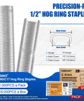 16 Gauge Pneumatic Hog Ring Gun For Cages, Wire Mesh, Traps And Upholstery With One Half Inch Ring Closure packaging