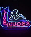 Live Nudes Neon Sign For Bars And Home Glass Neon Lights On Acrylic Backing Preassembled Wall Decor For Bedroom