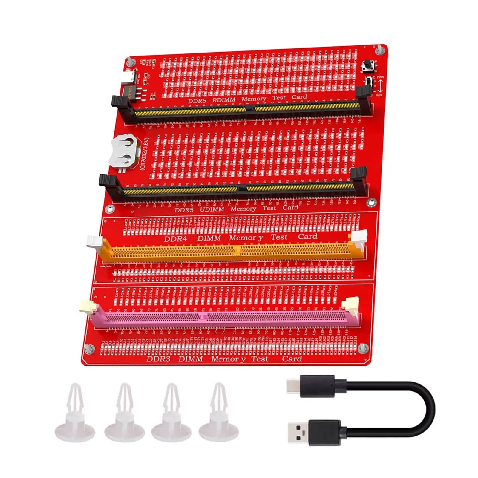4 In 1 DDR3 DDR4 DDR5 Memory Tester Card Kit