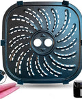 Dope 4QT Air Fryer Grill Pan Fits PowerXL Vortex Pro, Nonstick crisper plate with drainage holes for healthier cooking.