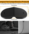 EV Charger Cable Protector For Garage Door Pass Through Built Tough Heavy Duty Cable Guard For Tesla All Models 3 Y X S
