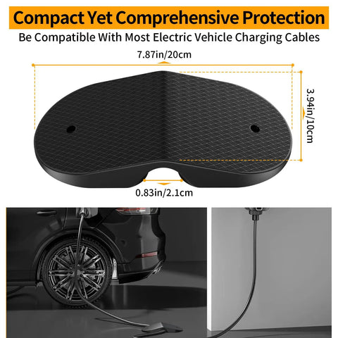 EV Charger Cable Protector For Garage Door Pass Through Built Tough Heavy Duty Cable Guard For Tesla All Models 3 Y X S