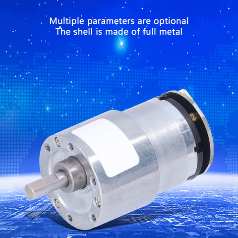 12V DC Gear Motor With Encoder Micro Geared Motor For Forward And Reverse Motion 20 RPM Low Voltage Drive High Torque