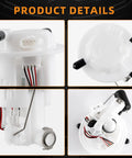 Electric Fuel Pump Assembly For Honda CBR250R CBR250RA CB300F CB300R CB300RA 2011 2016 Low Noise Quiet Operation Replaces 16700 KYJ 901 16700KYJ901 Plug And Play Fuel Delivery Upgrade showing product details in four views