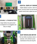 Digital display of Heavy Duty Electric Sack Truck Stair Climber With 400kg Load Capacity showing power and speed control.
