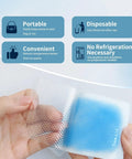 Stay Cool On The Go With Instant Cooling Ice Packs For Outdoor Activities, close-up of disposable cooling patch in hand