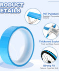 Tubeless Rim Tape 25mm By 10m PET Tire Liner For MTB Road Gravel City Touring Bicycles Blue Fitting Puncture Protection Durable