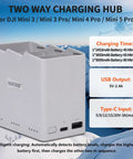 Smart Two Way Charging Hub For Mini Drone Series Pro Models BiDirectional Battery Charger With Quick Dual Channel Power