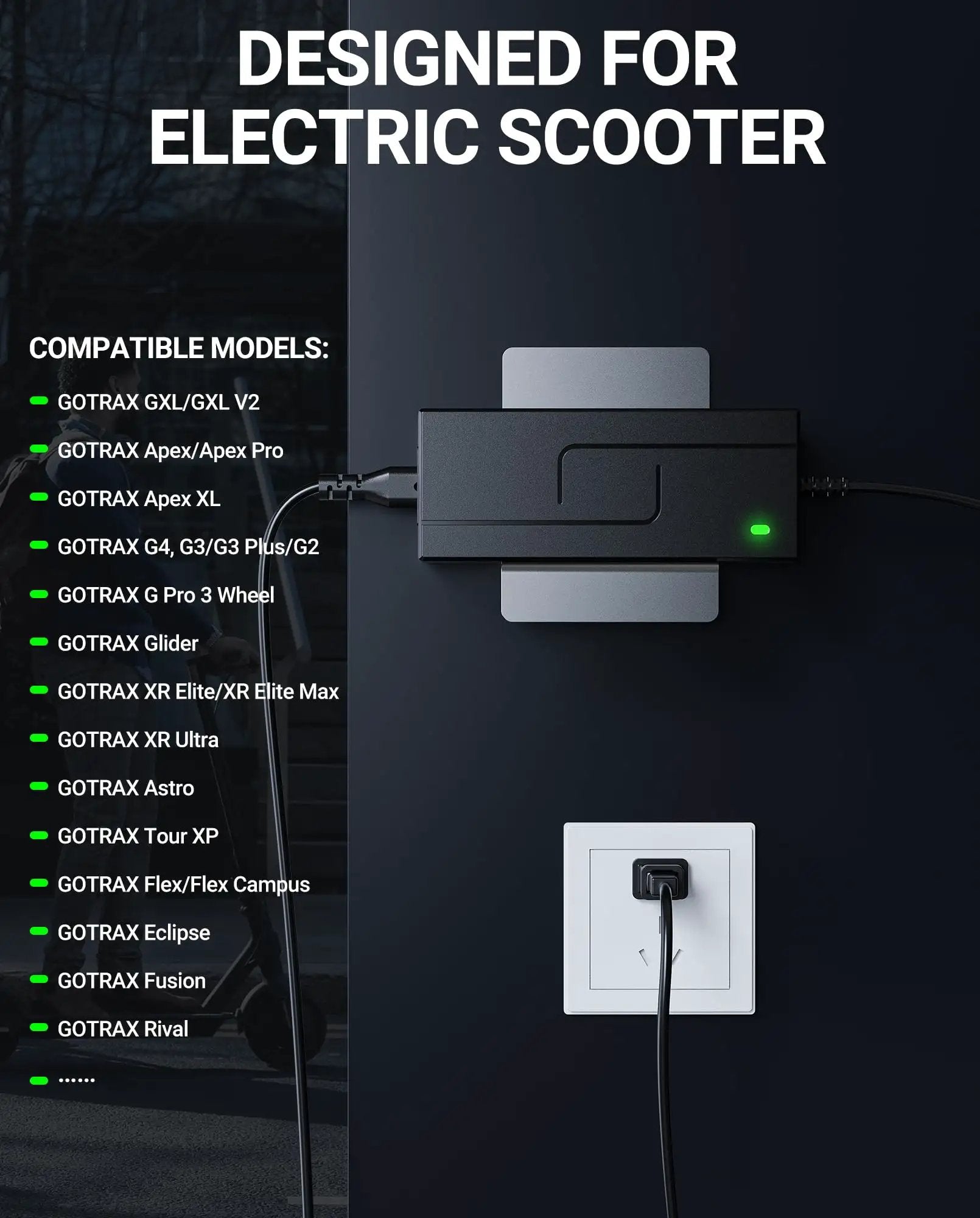 42V 2A Electric Scooter Charger | For GOTRAX ✓
