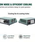 Top Shelf Portable Lithium Battery Equalizer 1.5 To 4.5V Touchscreen Cell Balancer showing dual fans for efficient cooling.
