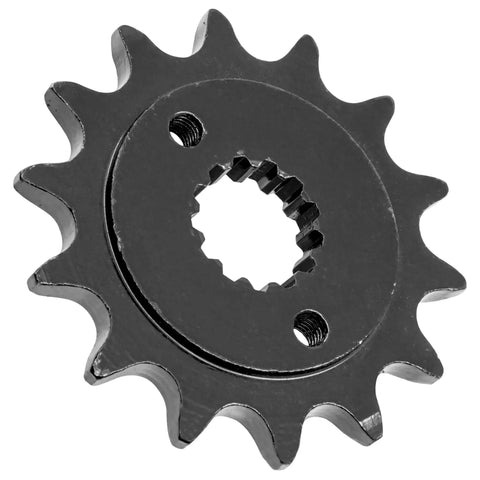 Black Drive Chain And Sprockets Kit For Kawasaki KFX400 KSF400A 2003 2004 2005 2006 Includes 14 Tooth Front Sprocket 40 Tooth Rear Sprocket Steel Chain With Master Link And Rivet Link 6000 Pound Tensile Strength Built Tough., black 14-tooth steel sprocket with splined center