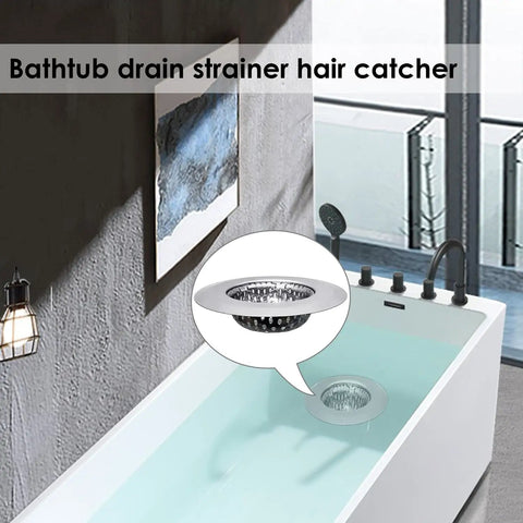 Super Heavy Duty 304 Stainless Steel Bathtub Drain Strainer That Actually Traps All The Hair Rust Resistant Shower And Sink Filter Basket Keeps Your Plumbing Trash Free And Flowing Smoothly Year Round