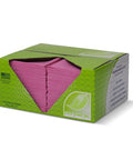 Fresh Towel foodservice reusable pink paper towels, 13 x 20 in, case of 200, front view