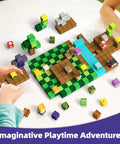 Children playing with 100 Piece Colorful STEM Toys, Magnetic Building Blocks Set For Kids 3 To 8, Creative Play for Boys and Girls.