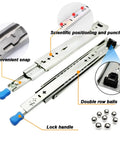 Premium Heavy Duty Ball Bearing Drawer Slides Dual Pack features lock handle and convenient snap for easy installation.