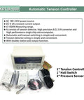 KDT-B-1000 Automatic Tension Controller kit with display, cables, sensors, and switches for industrial automation