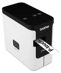 No Sweat PC Connectable Label Maker With Real Deal Desktop Frame Supplying Ample Tape Width Choices For Rapid Workspace Asset Tagging Effortless Document Sorting Storage Bin Printer In Fresh White Look showing label printing.